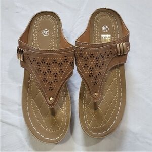 Tan wedge Sandals